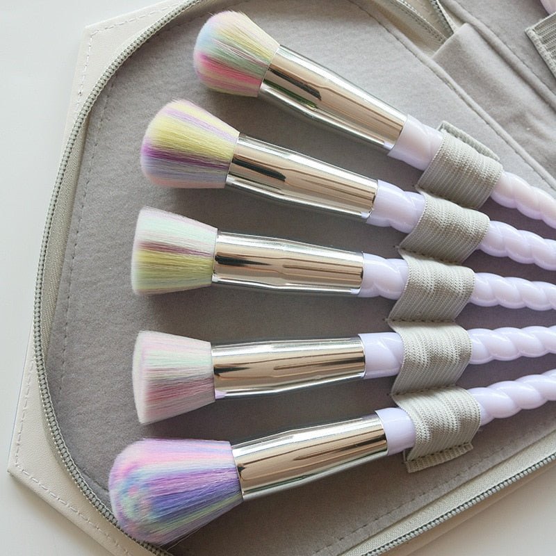 Beauty Lust Rainbow Handle Makeup Diamond Bag (10 Pcs)